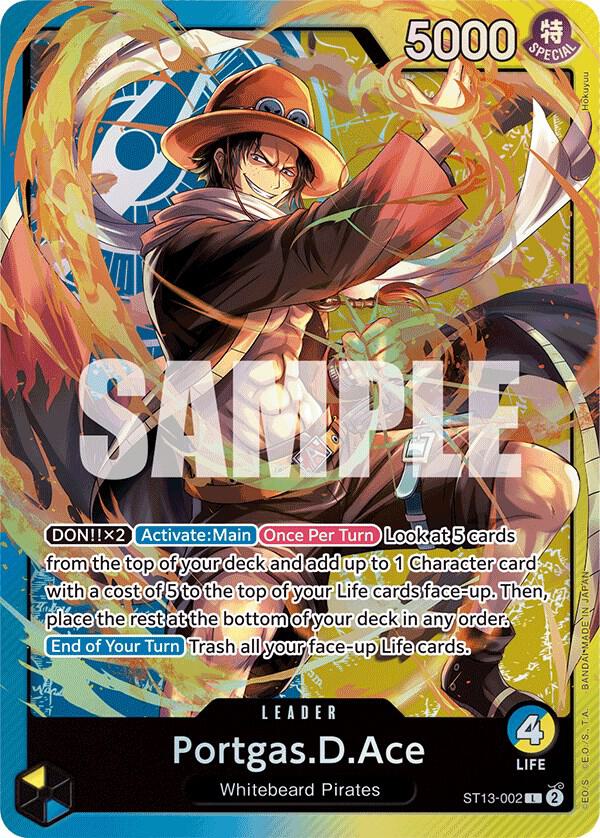 Portgas.D.Ace ST13-002 Ultra Deck: The Three Brothers NM