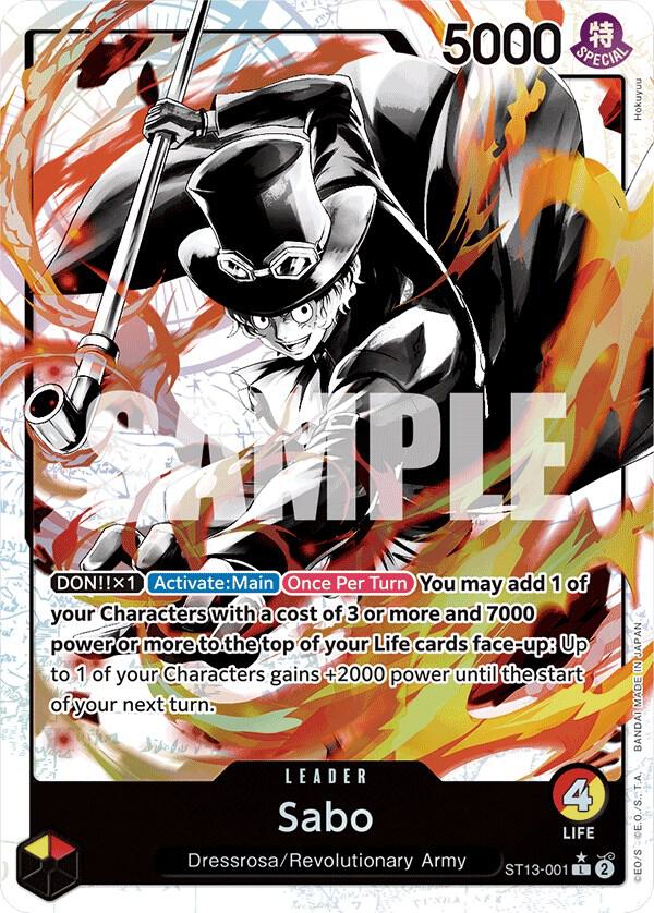 Sabo (Parallel) ST13-001 Ultra Deck: The Three Brothers NM