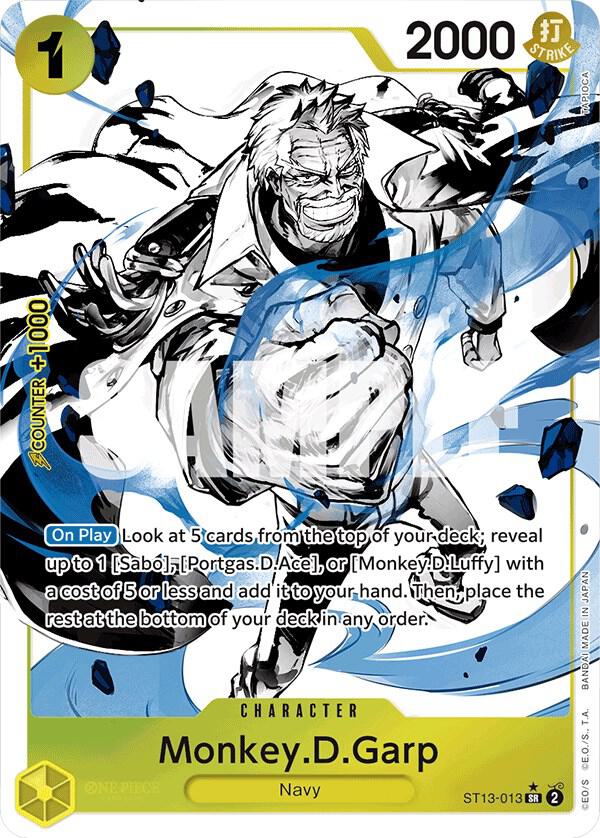 Monkey.D.Garp (Parallel) ST13-013 Ultra Deck: The Three Brothers NM