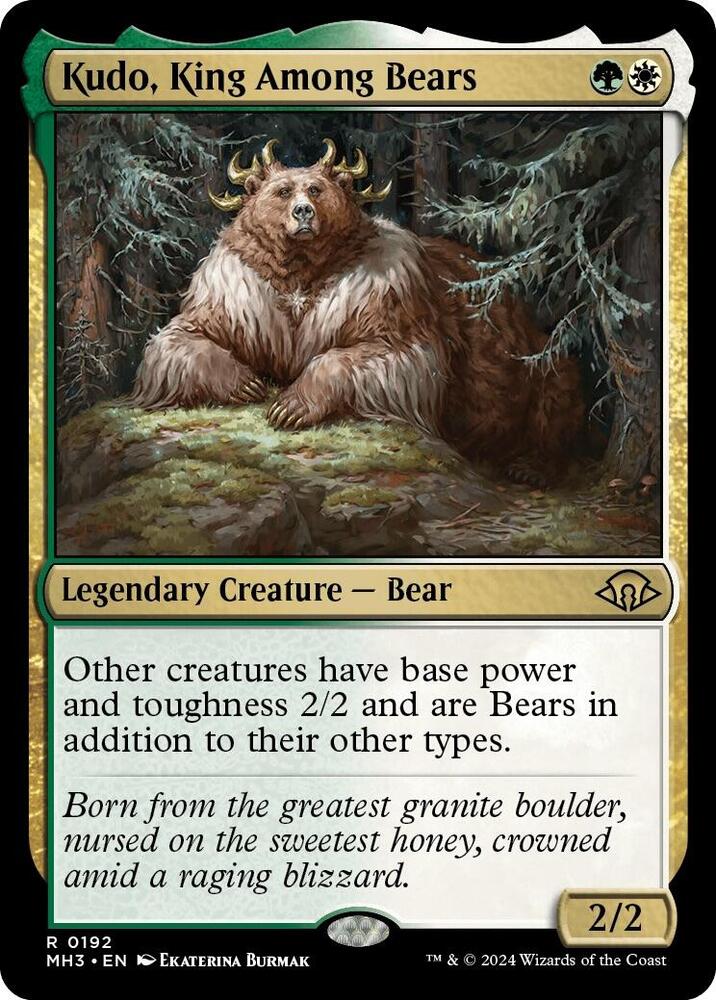 Kudo, King Among Bears #192 Foil Modern Horizons 3 NM