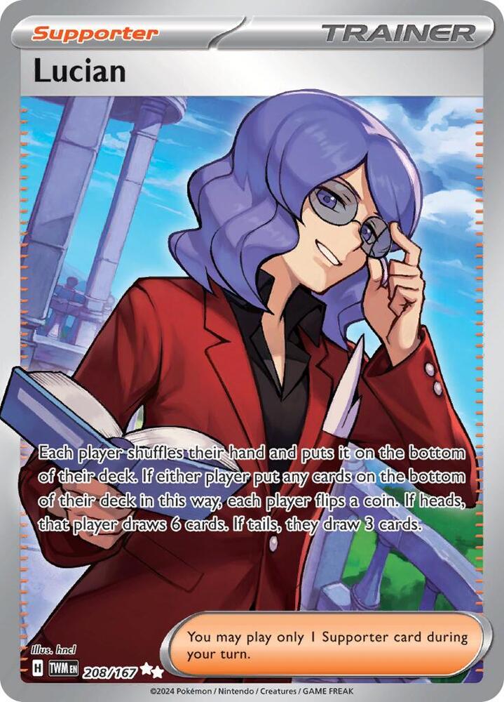 Lucian 208/167 Holo SV06: Twilight Masquerade NM
