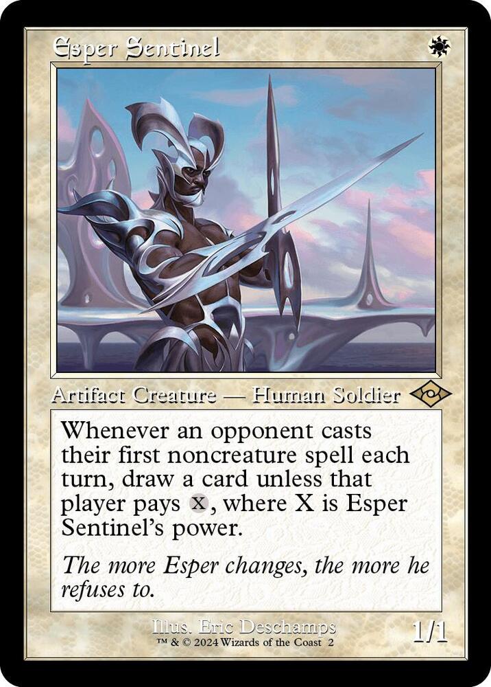 Esper Sentinel Retro Frame #2 Foil Modern Horizons 2 NM