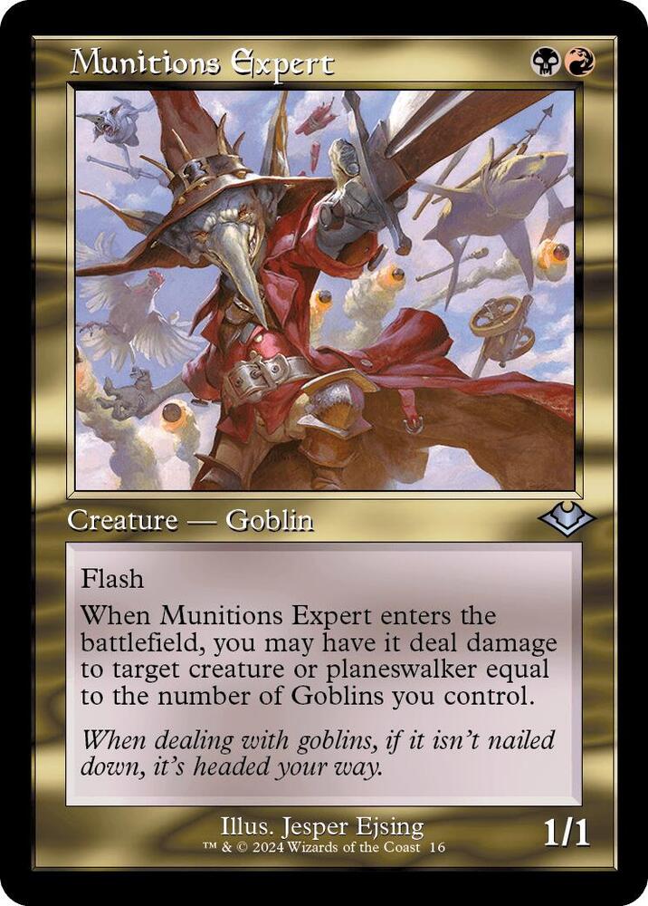 Munitions Expert (Retro Frame) #16 Foil Modern Horizons NM