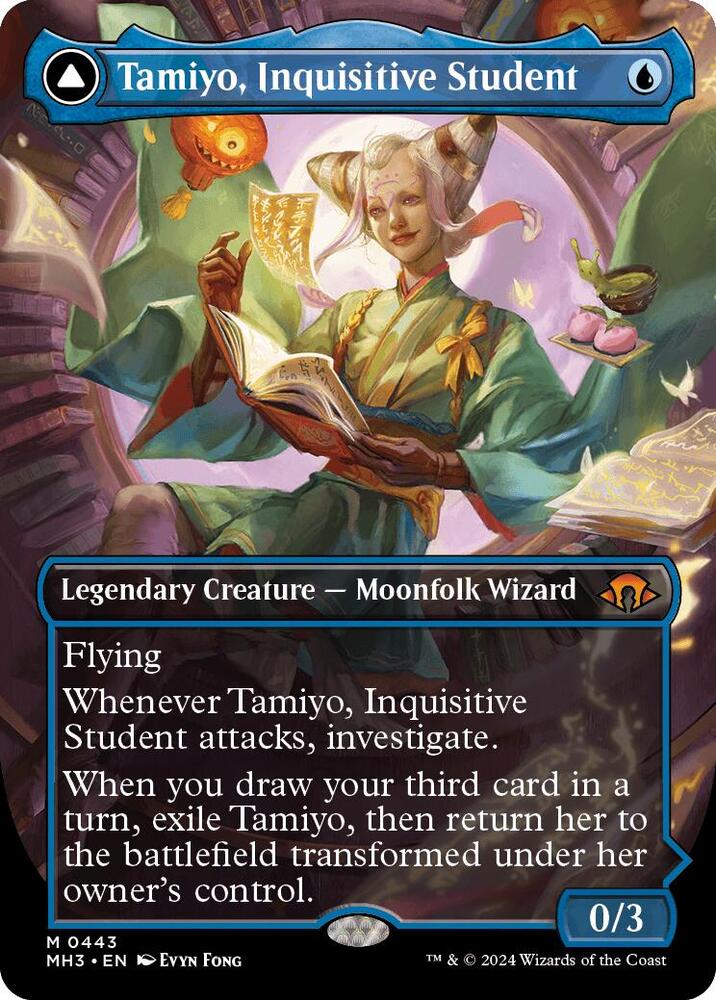 Tamiyo, Inquisitive Student (Borderless) #443 Modern Horizons 3 NM