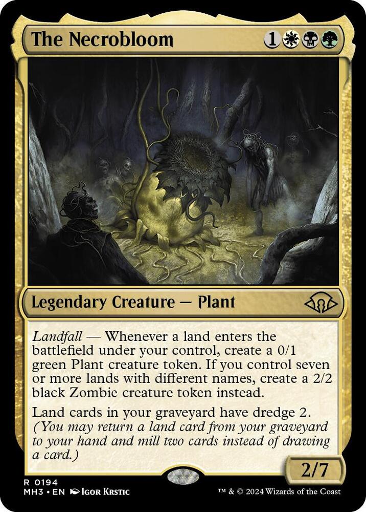 The Necrobloom #194 Foil Modern Horizons 3 NM