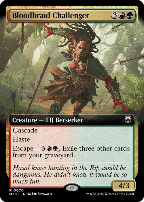 Bloodbraid Challenger (Extended Art) #70 Commander: Modern Horizons 3 NM