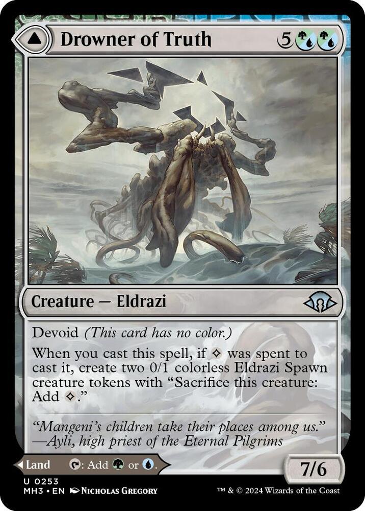 Drowner of Truth #253 Foil Modern Horizons 3 NM