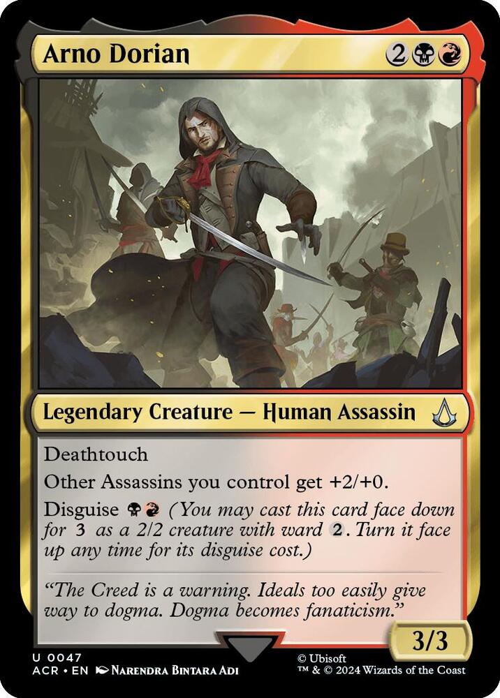 Arno Dorian #47 Foil Universes Beyond: Assassin's Creed NM