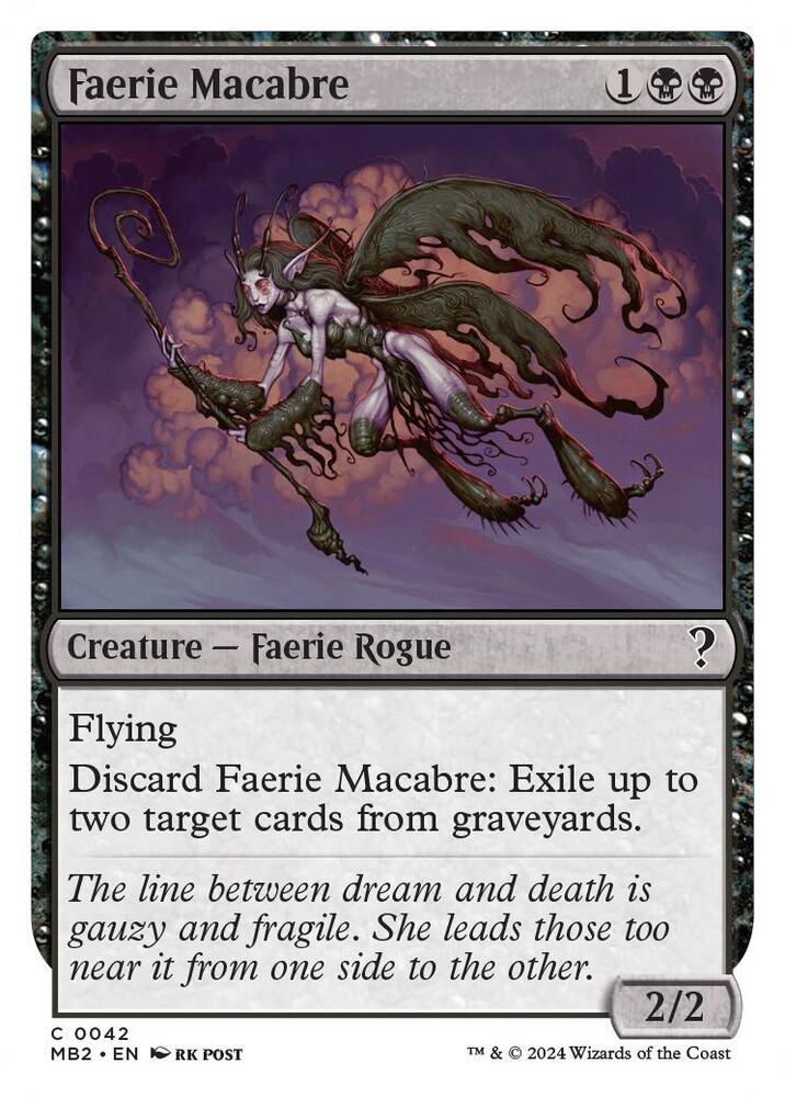 Faerie Macabre (White Border) #42 Mystery Booster 2 NM