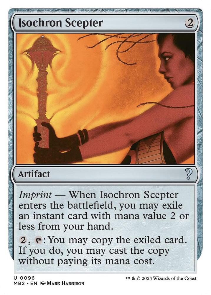 Isochron Scepter (White Border) #96 Mystery Booster 2 NM