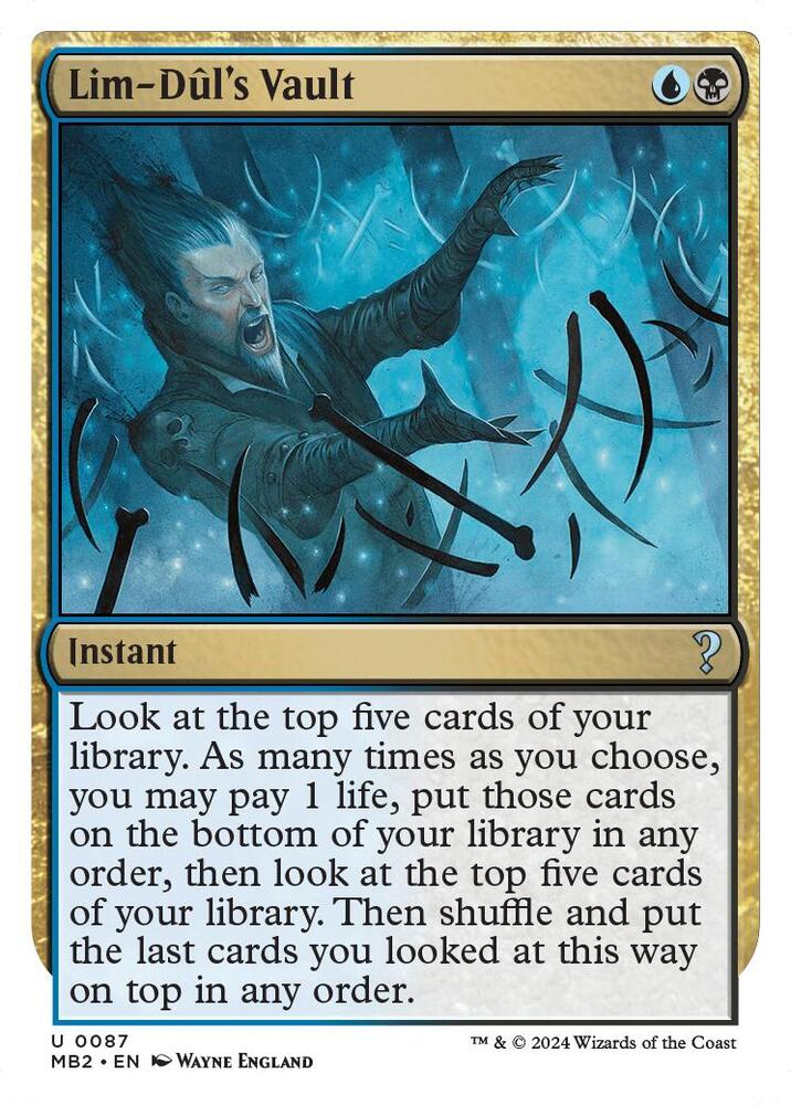 Lim-Dul's Vault (White Border) #87 Mystery Booster 2 NM
