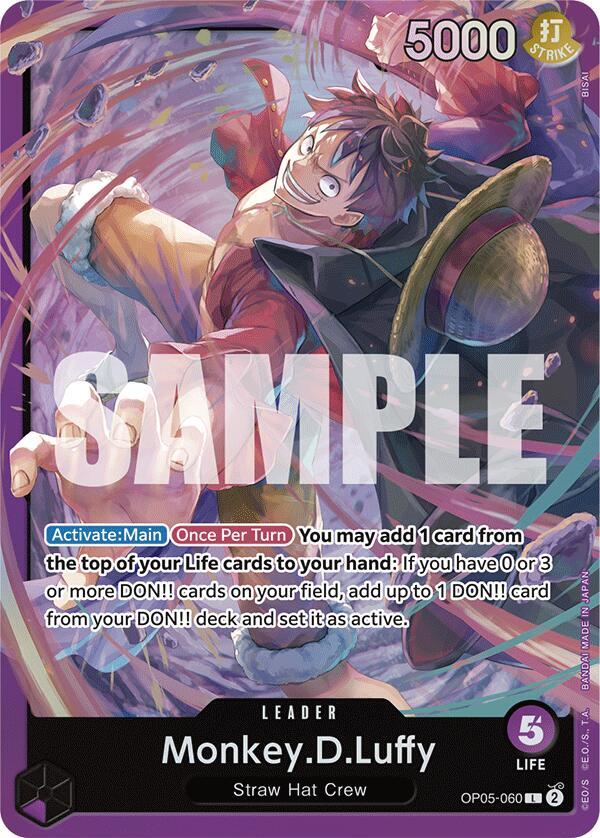 Monkey.D.Luffy OP05-060 Starter Deck 18: PURPLE Monkey.D.Luffy NM