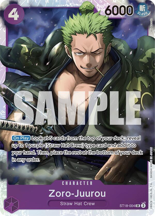 Zoro-Juurou ST18-004 Starter Deck 18: PURPLE Monkey.D.Luffy NM