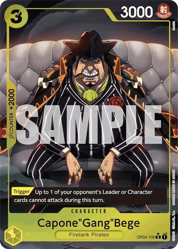 Capone"Gang"Bege (Alternate Art) OP04-100 Premium Booster -The Best- NM