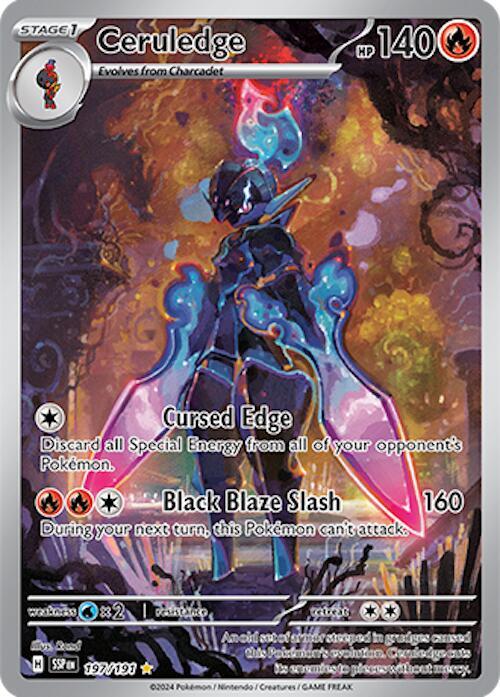 Ceruledge 197/191 Holo SV08: Surging Sparks NM