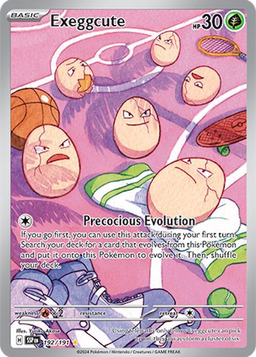Exeggcute 192/191 Holo SV08: Surging Sparks NM