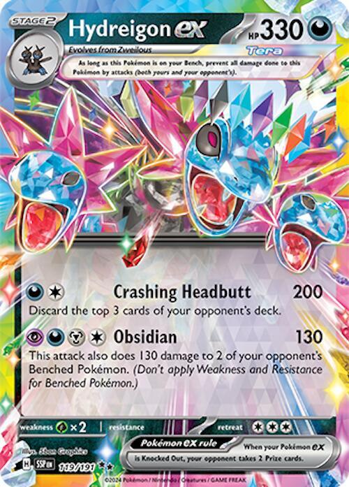 Hydreigon ex 119/191 Holo SV08: Surging Sparks NM