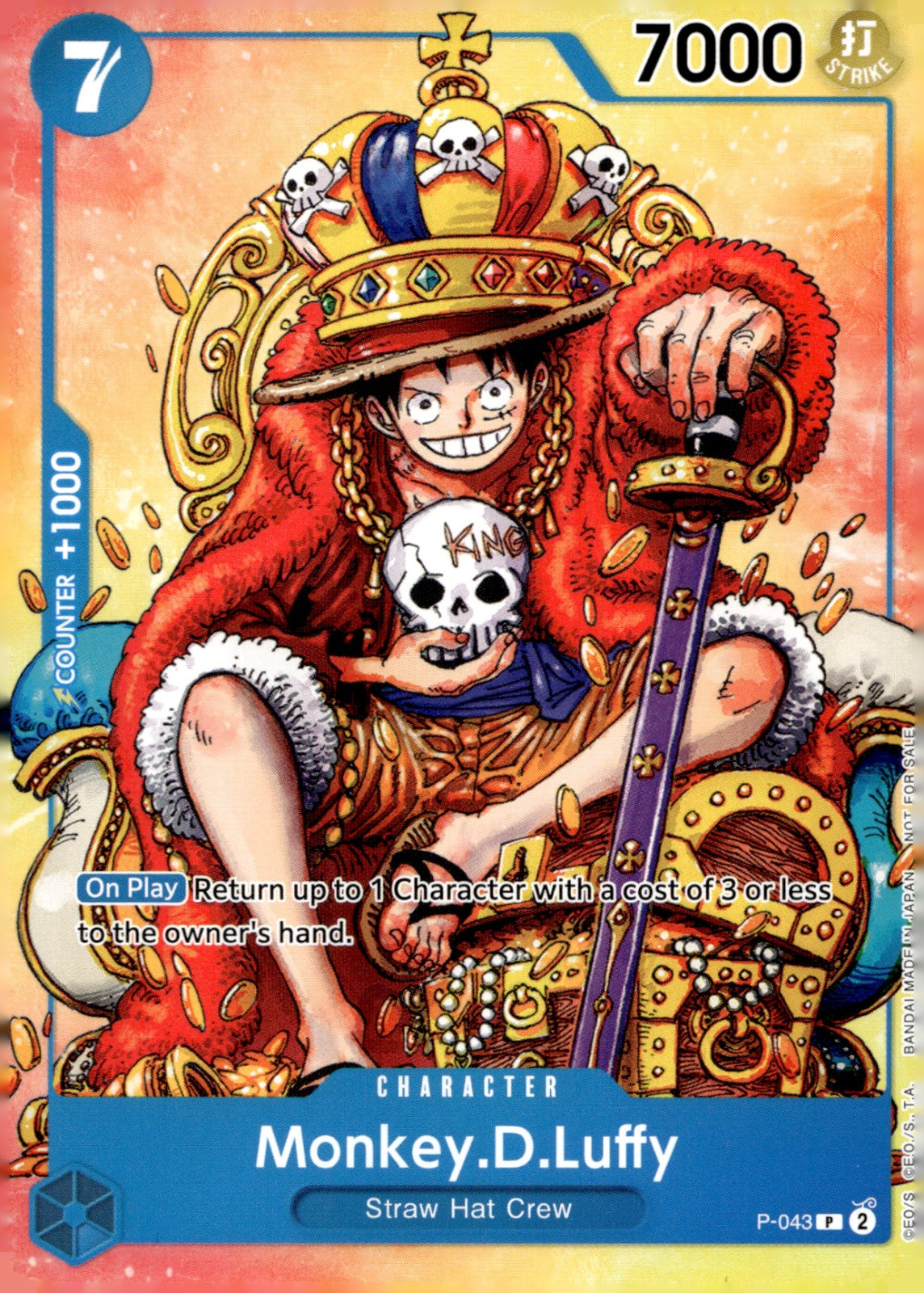 Monkey.D.Luffy (Convention Promo 2024) P-043 One Piece Promotion Cards NM