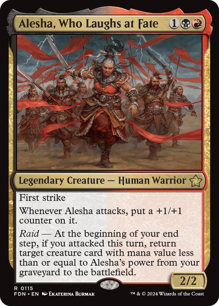 Alesha Who Laughs at Fate #115 Foundations NM