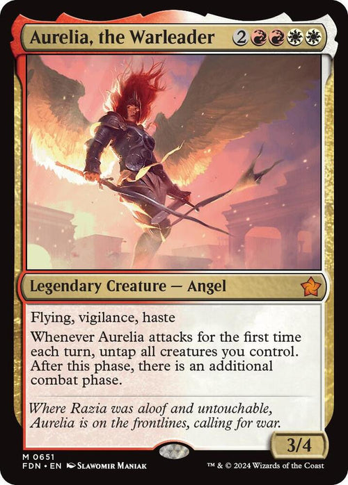 Aurelia, the Warleader #651 Foundations NM