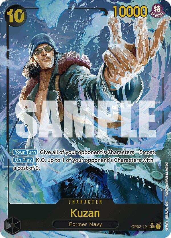 Kuzan (Alternate Art) OP02-121 Premium Booster -The Best- NM