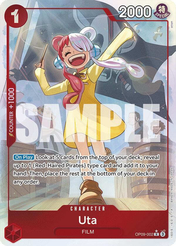 Uta (Parallel) OP09-002 Emperors in the New World NM