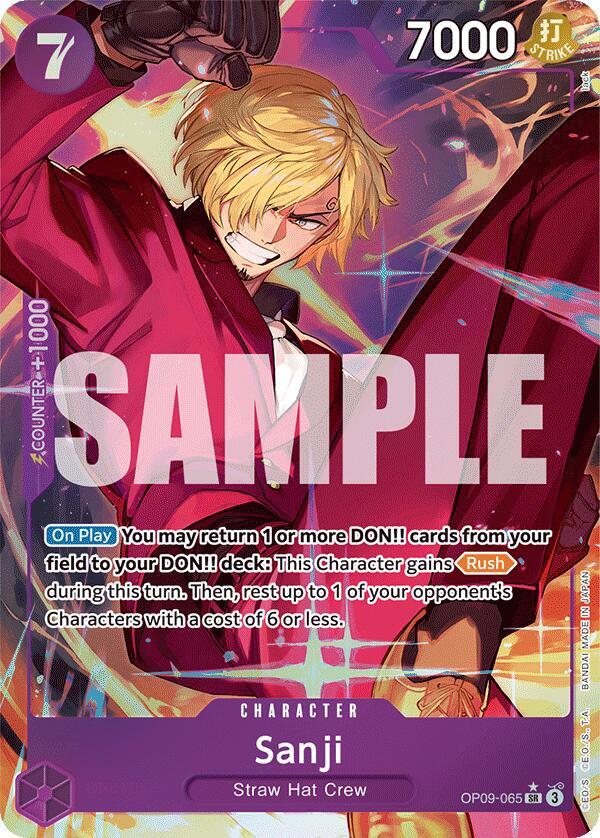 Sanji (Parallel) OP09-065 Emperors in the New World NM