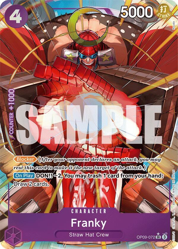 Franky (Parallel) OP09-072 Emperors in the New World NM