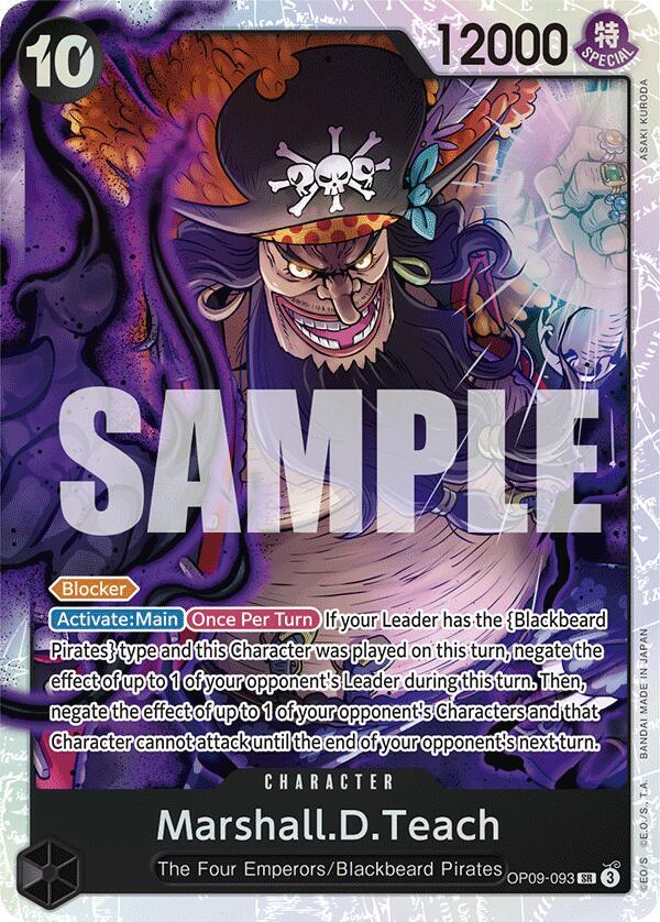 Marshall.D.Teach OP09-093 Emperors in the New World NM
