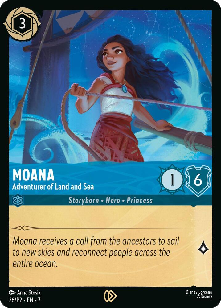 Moana - Adventurer of Land and Sea 26 Disney Lorcana Promo Cards Cold Foil Promo