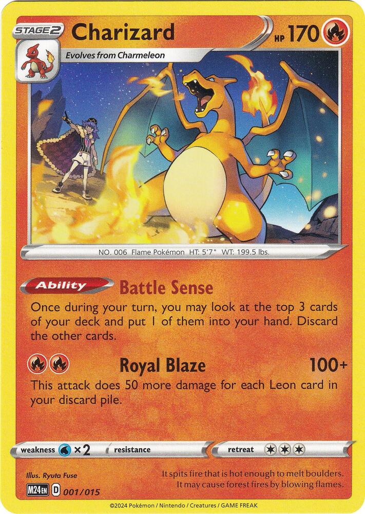 Charizard 001/015 McDonald's Promos 2024 NM
