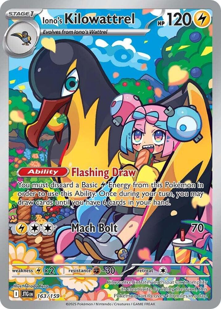 Iono's Kilowattrel 163/159 Holo SV09: Journey Together NM