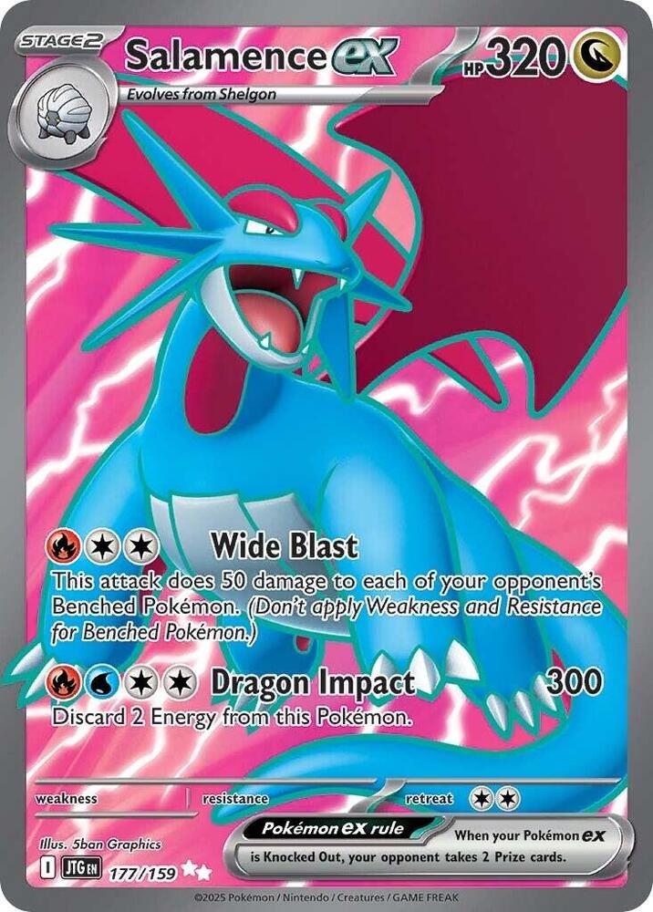 Salamence ex 177/159 Holo SV09: Journey Together NM