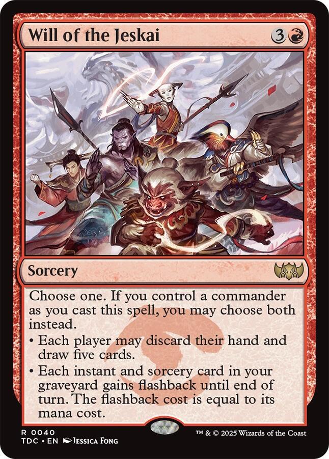 Will of the Jeskai #40 Commander: Tarkir: Dragonstorm NM