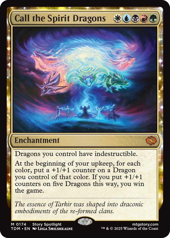 Call the Spirit Dragons #174 Tarkir: Dragonstorm NM