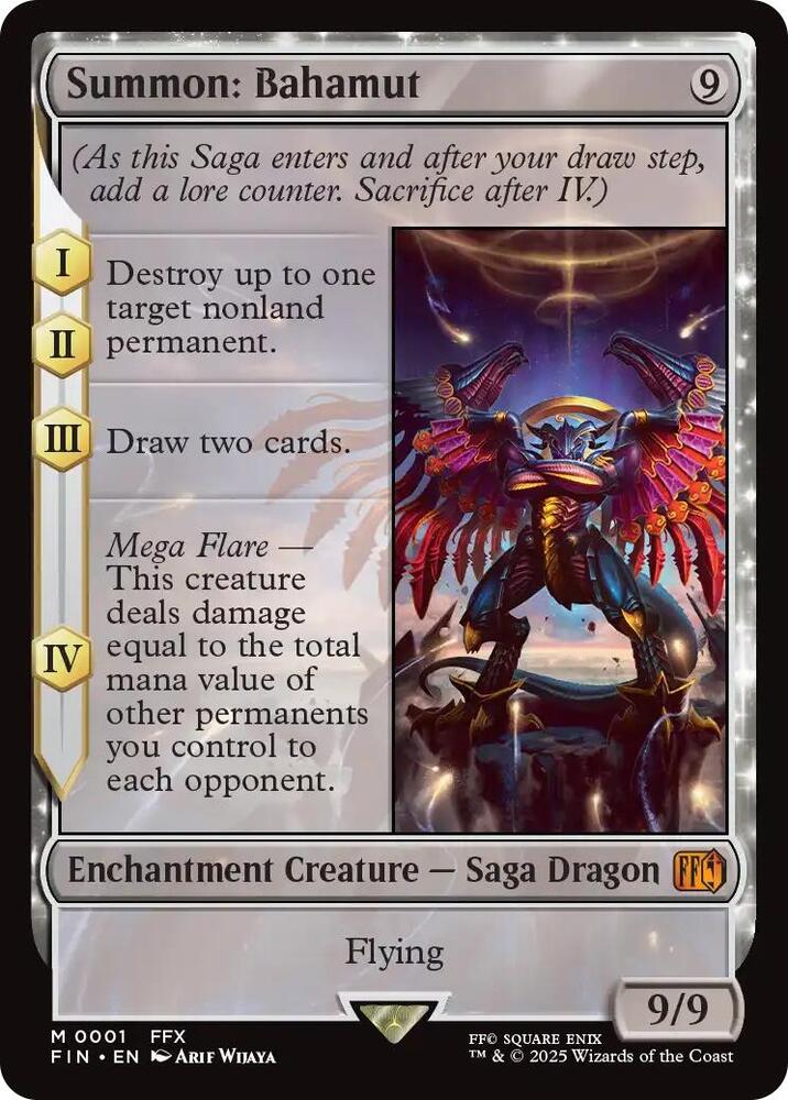 Summon Bahamut #1 FINAL FANTASY NM
