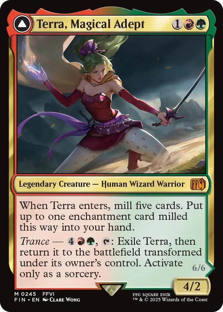 Terra Magical Adept #245 Foil FINAL FANTASY NM