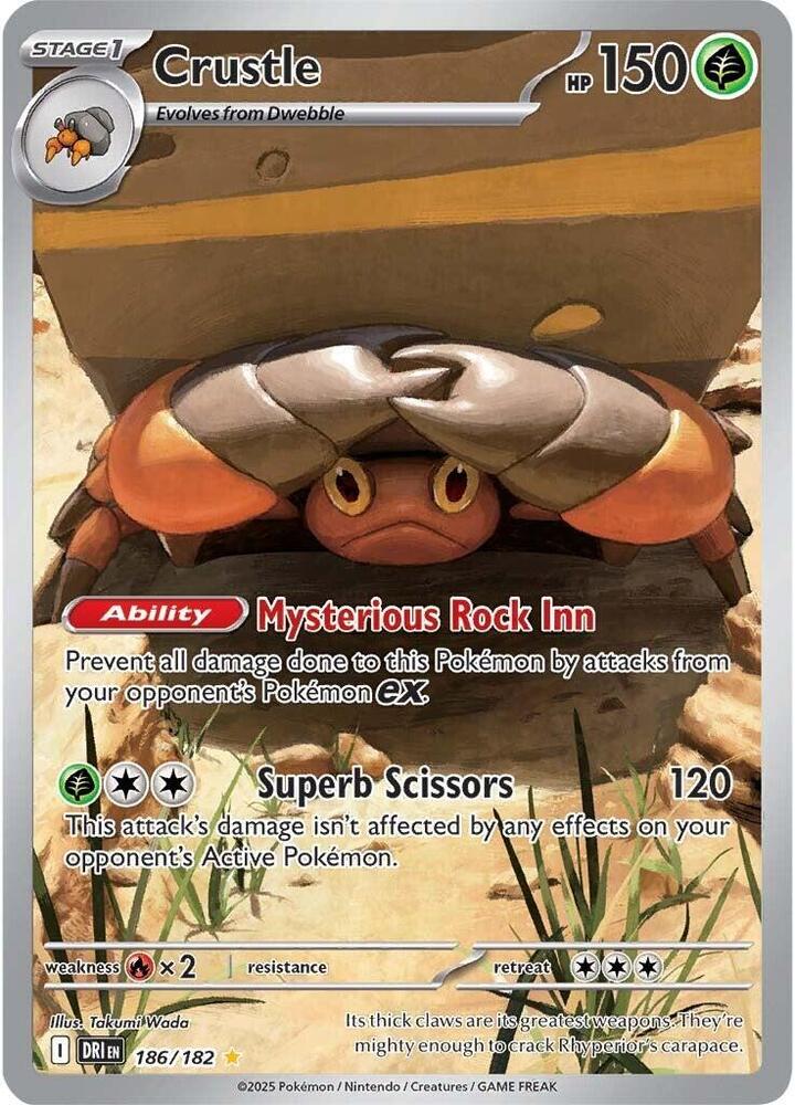 Crustle 186/182 Holo SV10: Destined Rivals NM