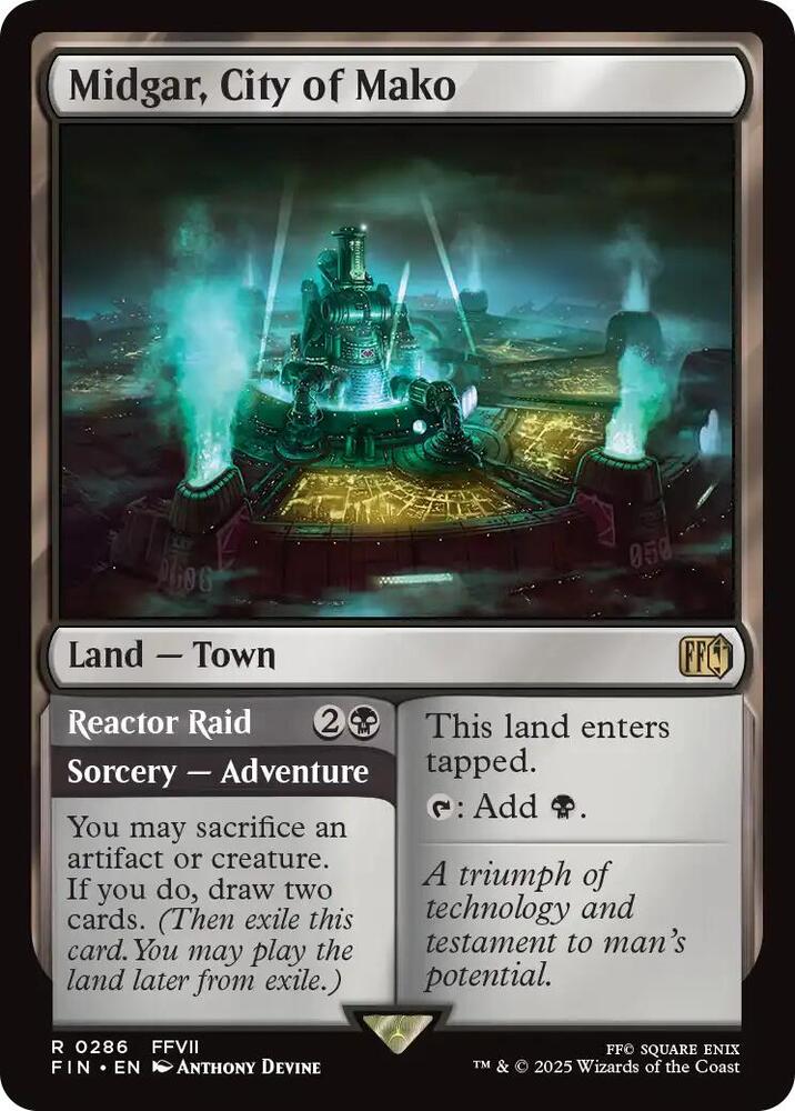 Midgar, City of Mako #286 FINAL FANTASY NM