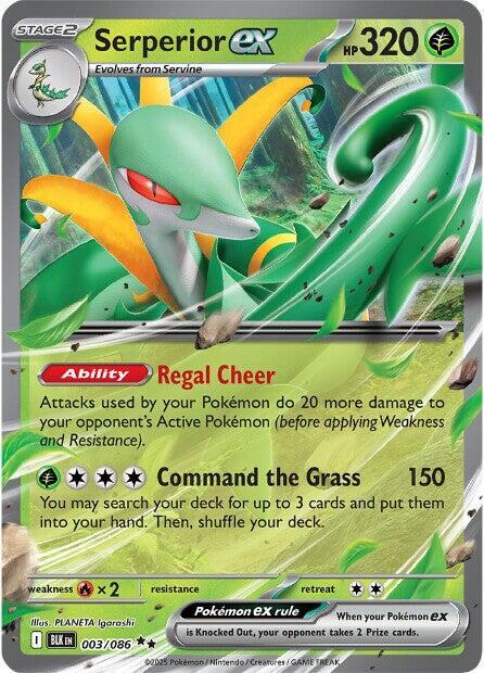 Serperior ex 003/086 Holo SV: Black Bolt NM