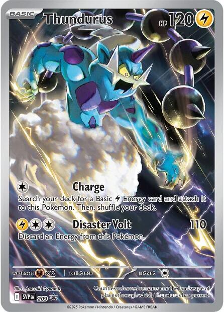 Thundurus 209 Holo SV: Scarlet & Violet Promo Cards NM
