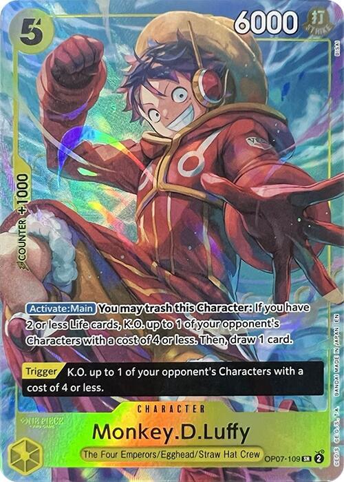Monkey.D.Luffy (Illustration Box Vol.3) OP07-109 One Piece Promotion Cards NM