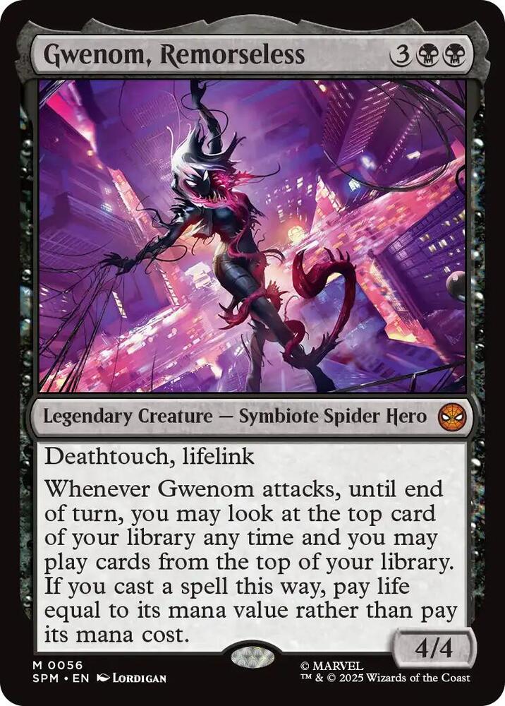 Gwenom, Remorseless #56 Marvel's Spider-Man NM
