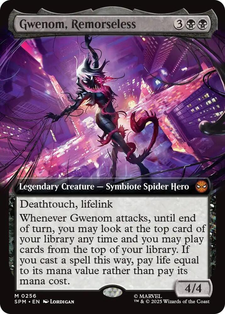 Gwenom, Remorseless (Extended Art) #256 Marvel's Spider-Man NM