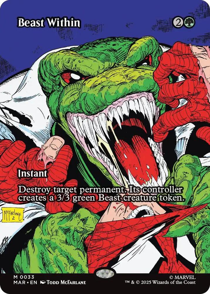 Beast Within (Borderless) #33 Marvel Universe Eternal-Legal NM
