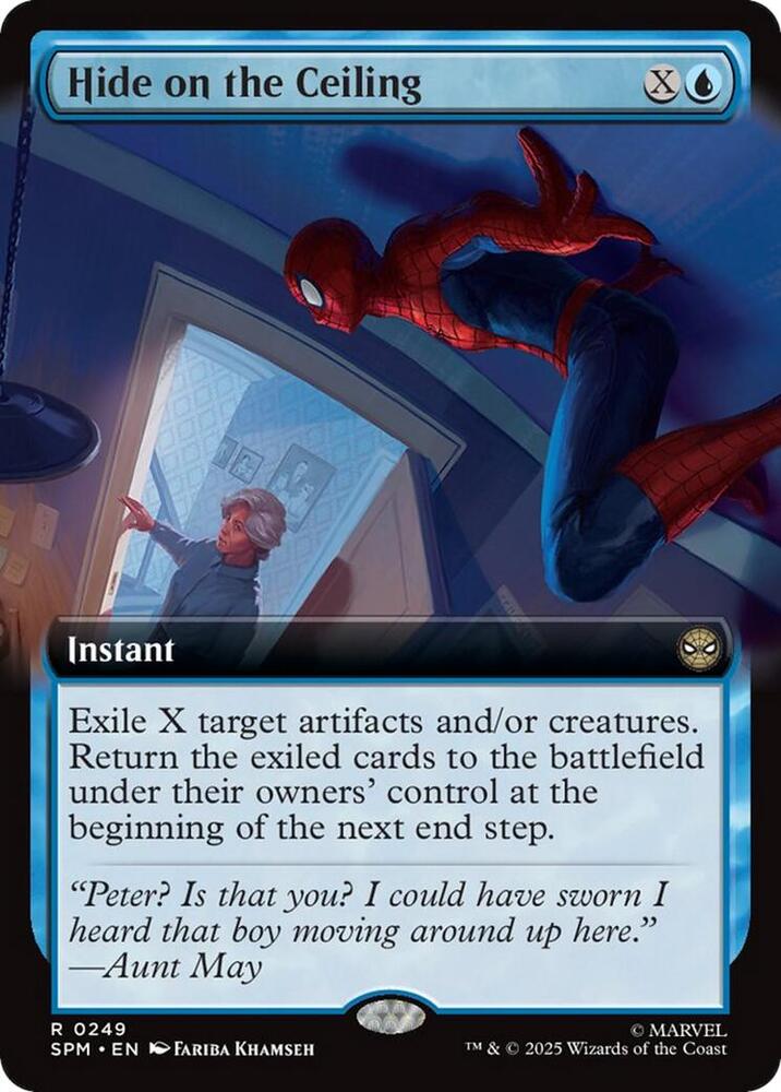 Hide on the Ceiling Extended Art #249 Marvel's Spider-Man NM