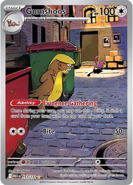 Gumshoos 153/132 Holo ME01: Mega Evolution NM