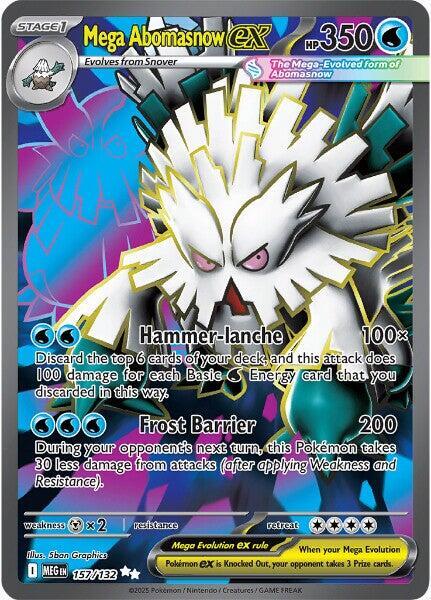 Mega Abomasnow ex 157/132 Holo ME01: Mega Evolution NM