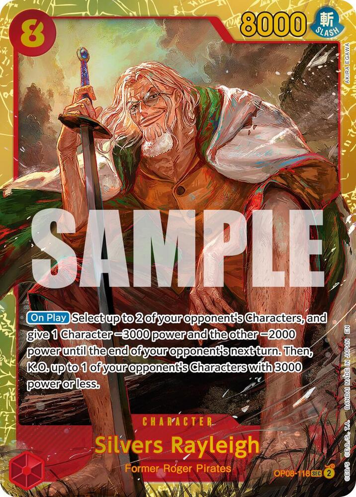 Silvers Rayleigh (Reprint) OP08-118 Premium Booster -The Best- Vol. 2 NM