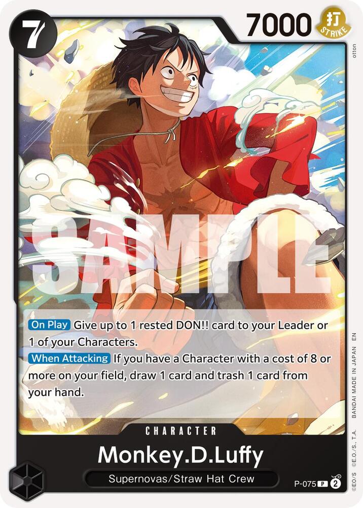 Monkey.D.Luffy (Pirate Foil) P-075 Premium Booster -The Best- Vol. 2 NM